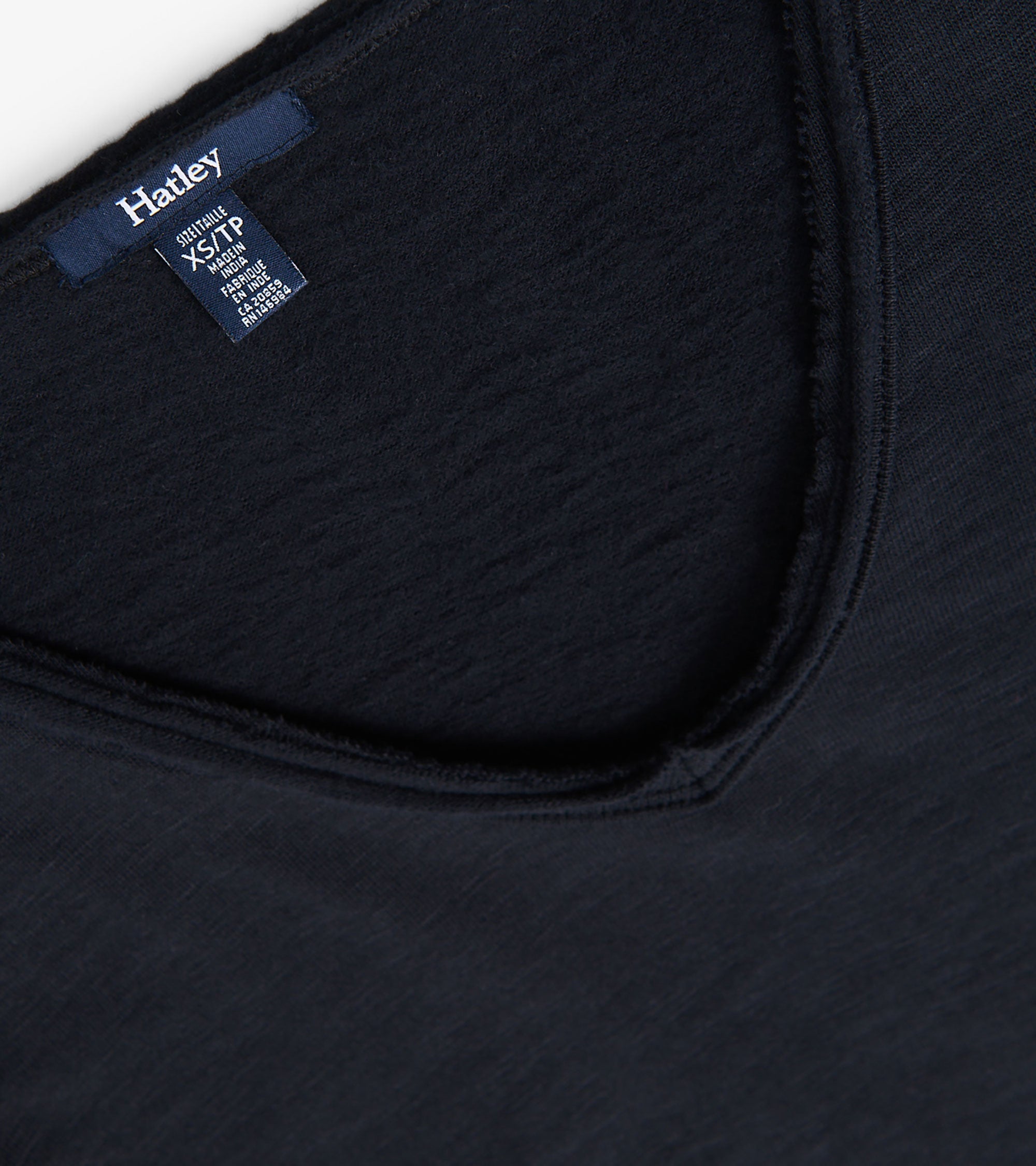 Sadie V-Neck Tee - Black | Hatley US Women