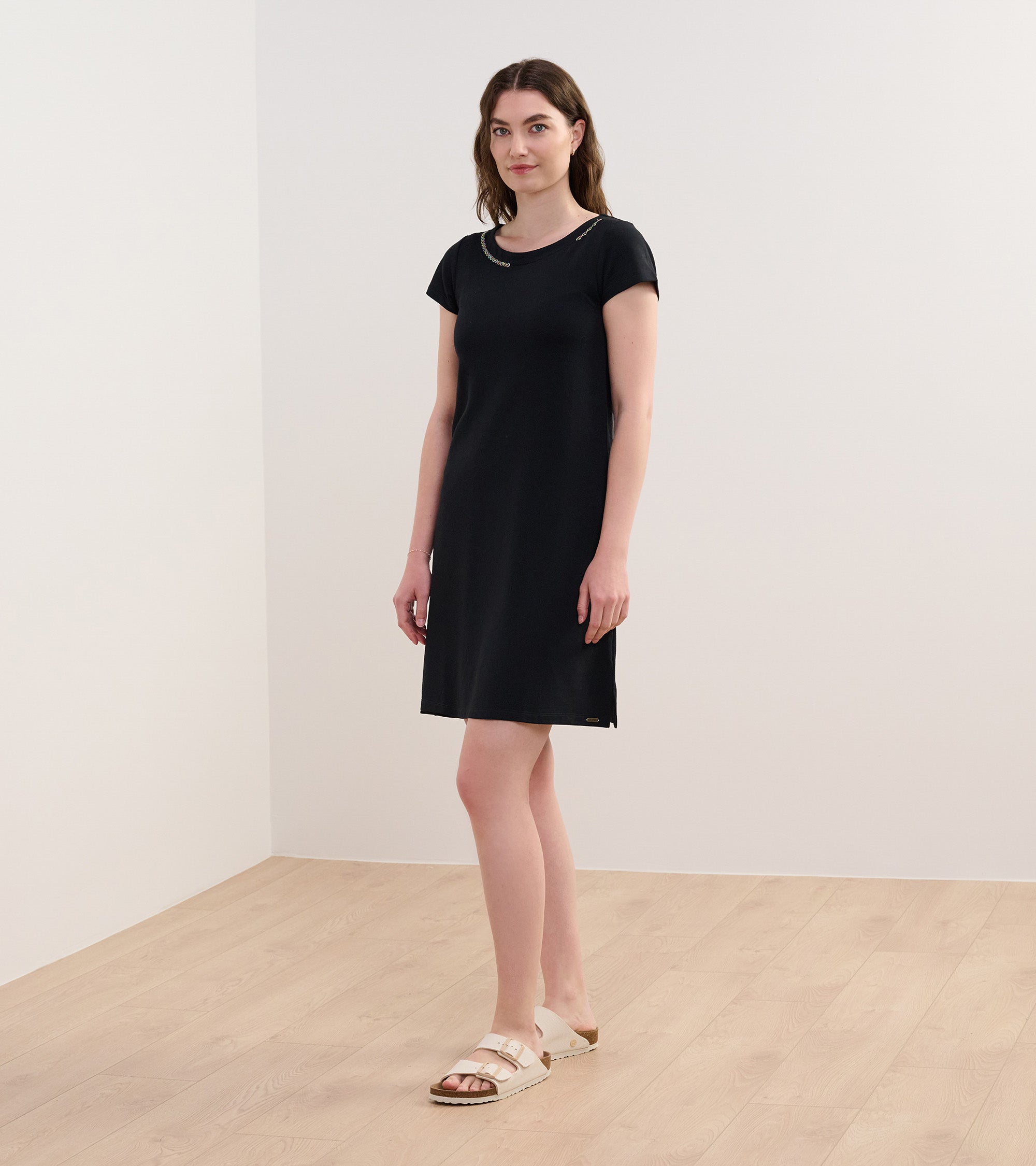Brooke Dress - Black French Terry | Hatley Discount Women
