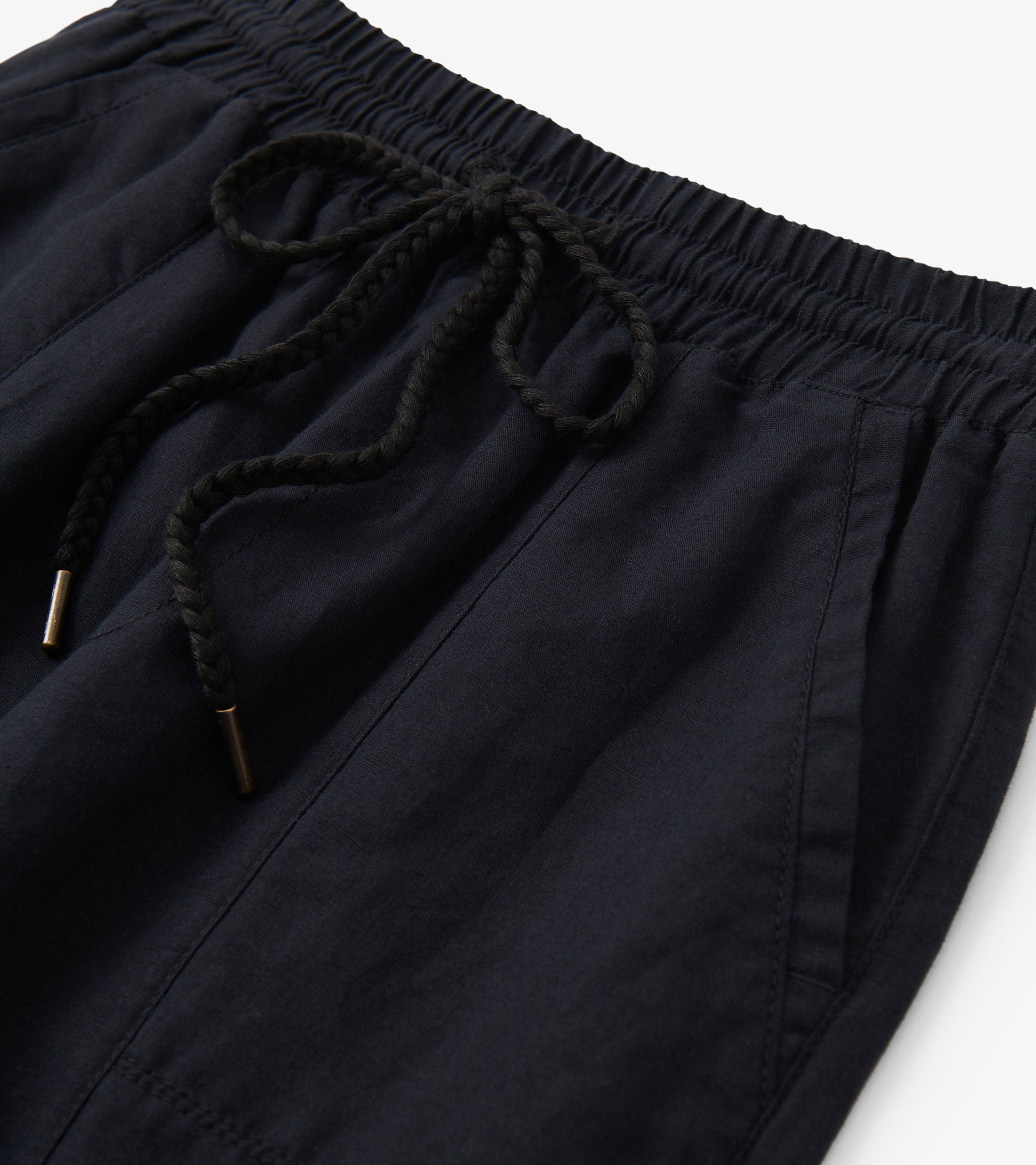 Straight Leg Linen Pants - Black | Hatley Women
