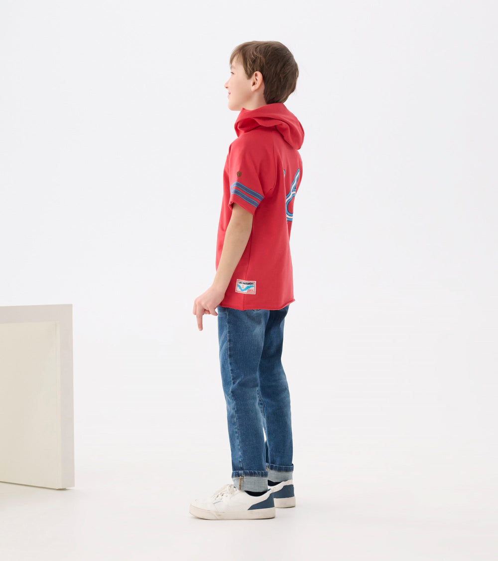 Boys Jersey Number Raglan Hoodie Tee | Hatley US Boys