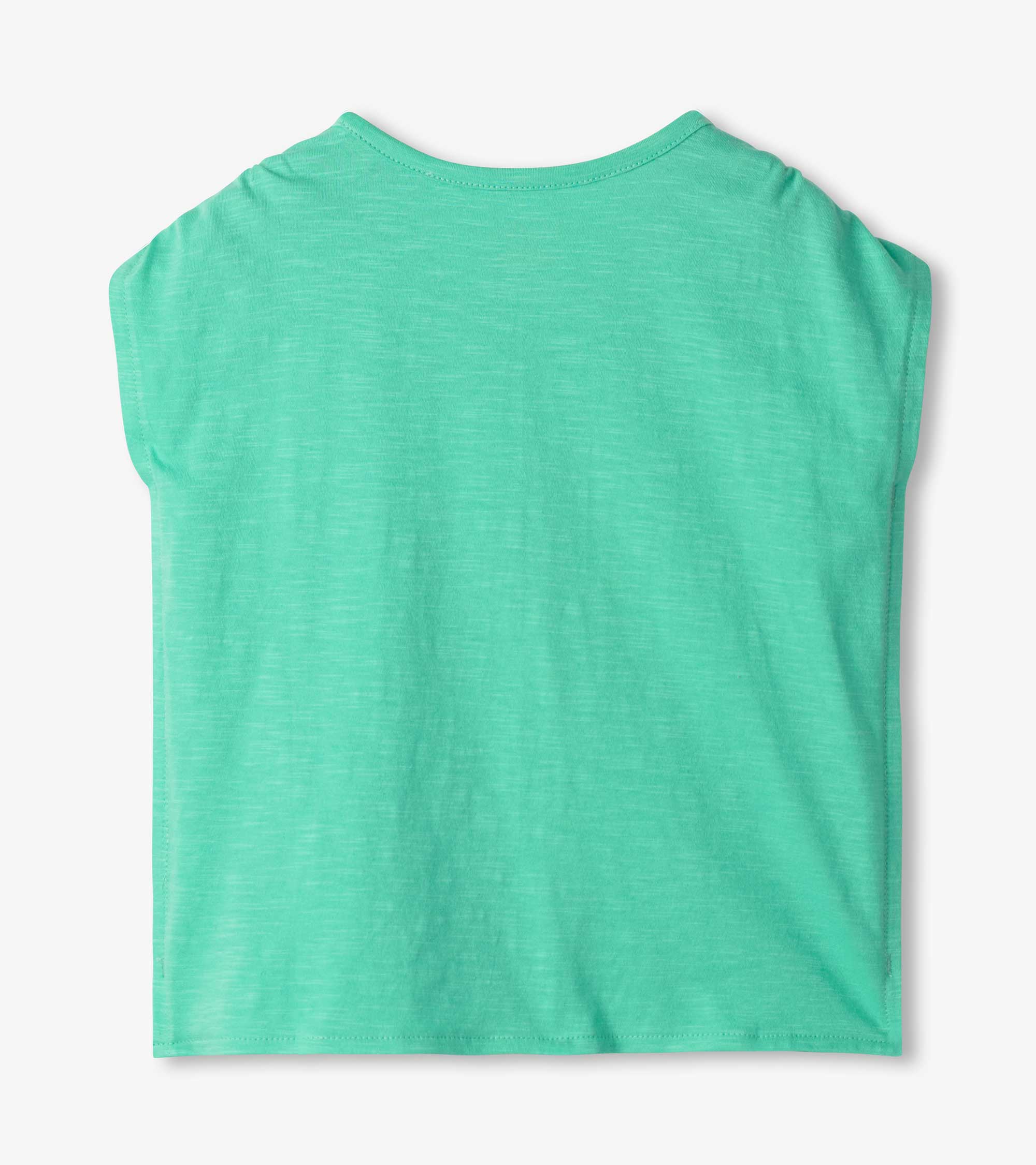 Girls Palm Tree Cinched Shoulder Top | Hatley Girls