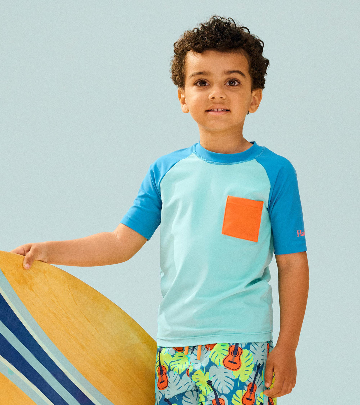 Boys Blue Short Sleeve Rashguard | Hatley Onsale Boys