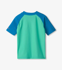 Boys Blue Short Sleeve Rashguard | Hatley Onsale Boys
