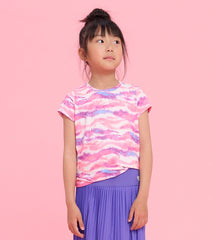 Girls Candy Ombre Mesh Trim T-Shirt | Hatley Discount Girls