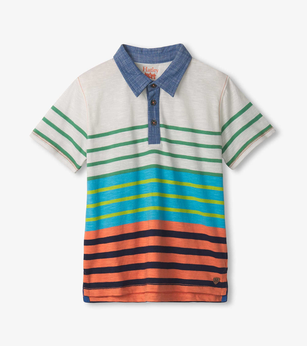 Boys Spring Stripes Polo Tee | Hatley Sale Boys