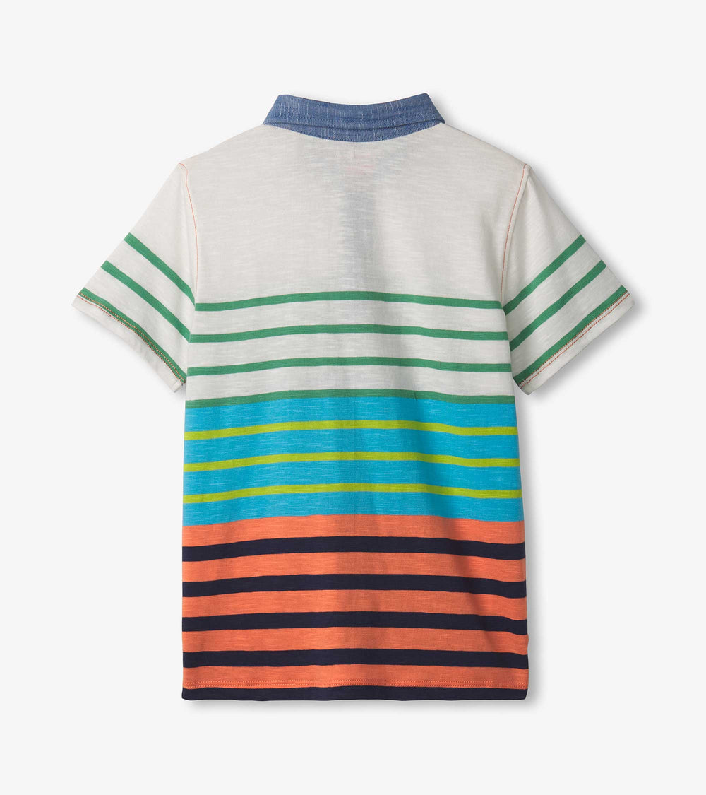 Boys Spring Stripes Polo Tee | Hatley Sale Boys