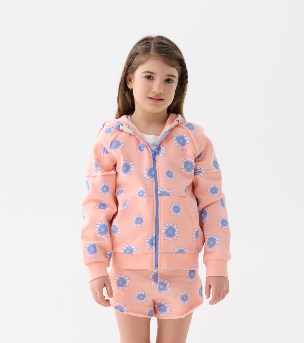Girls Doodle Daisy Pull On Shorts | Hatley Outlet Girls