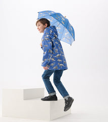 Boys Dino Extinction Zip-Up Rain Jacket | Hatley Boys