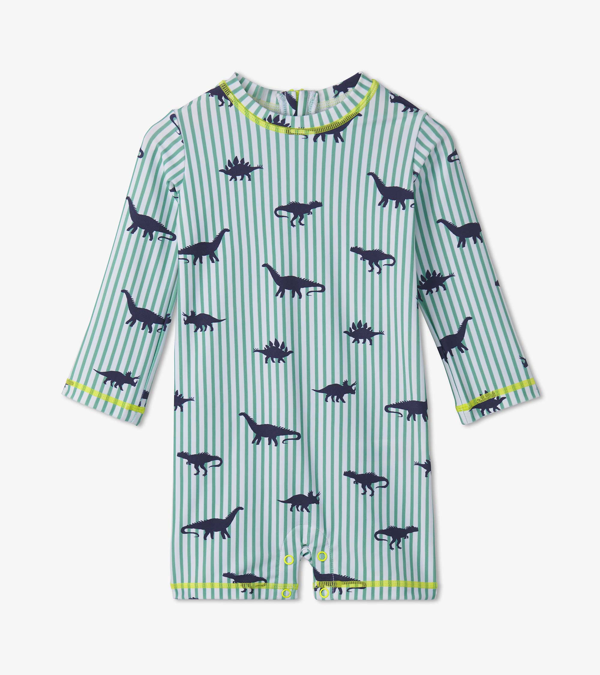 Baby Boys Dino Stripes One-Piece Rashguard | Hatley