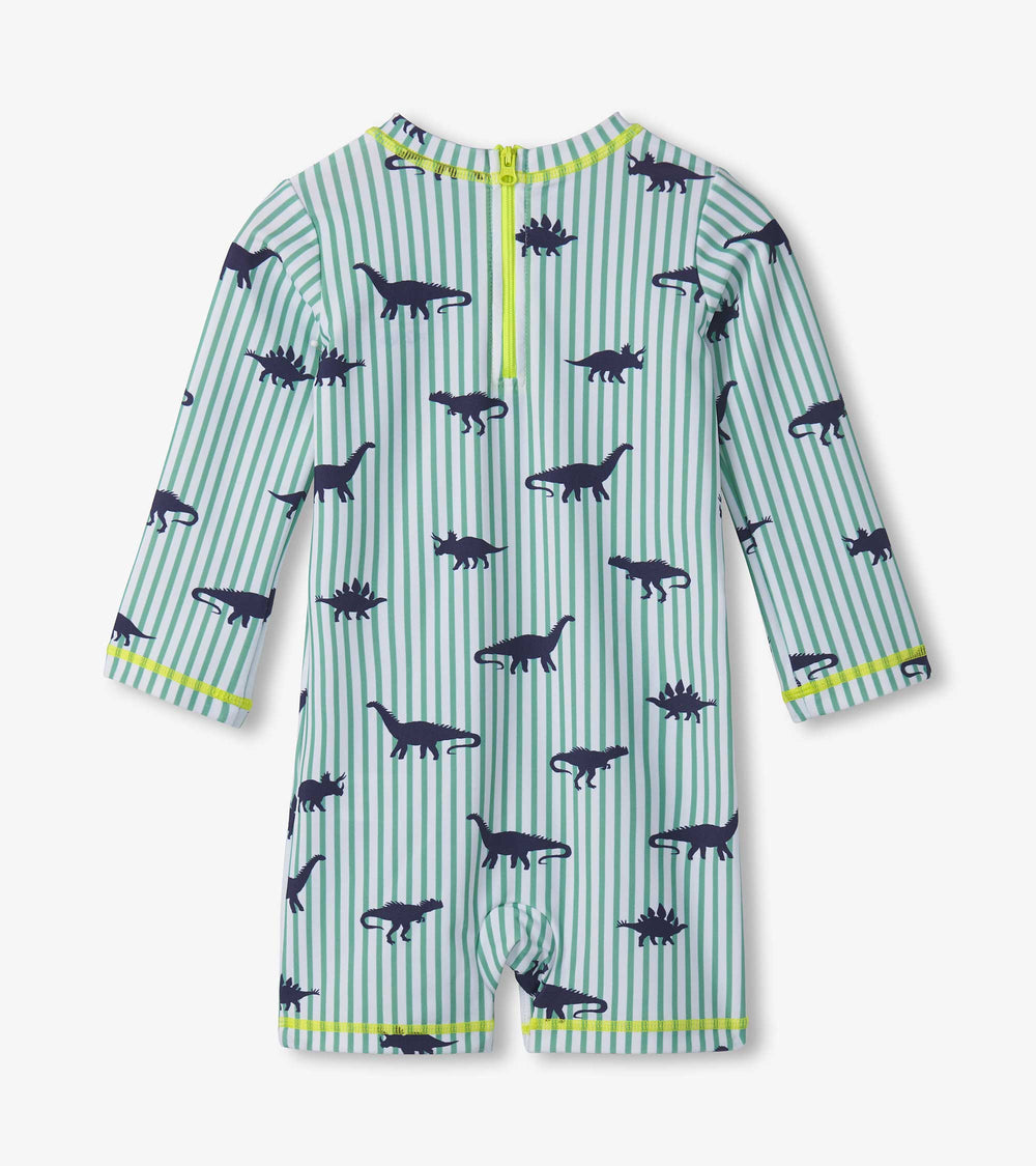 Baby Boys Dino Stripes One-Piece Rashguard | Hatley