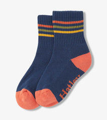 Boys Striped Blue Crew Socks | Hatley Boys