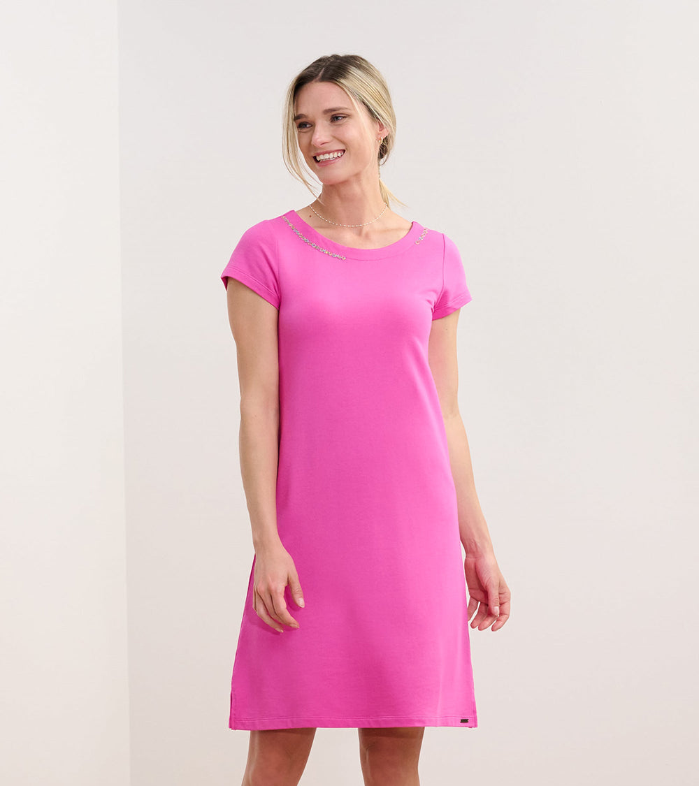 Brooke Dress - Fuchsia French Terry | Hatley Sale Women