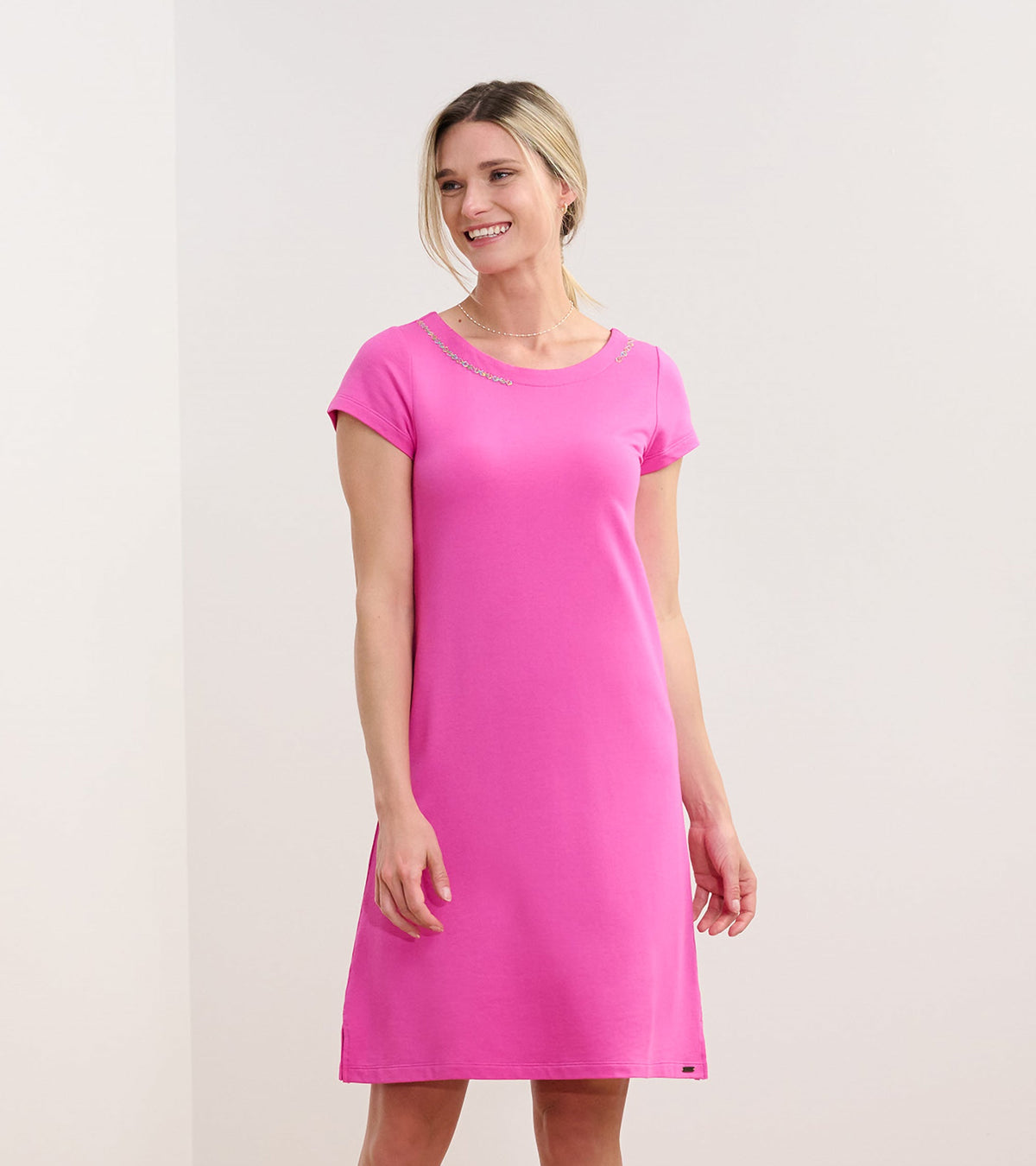 Brooke Dress - Fuchsia French Terry | Hatley Sale Women