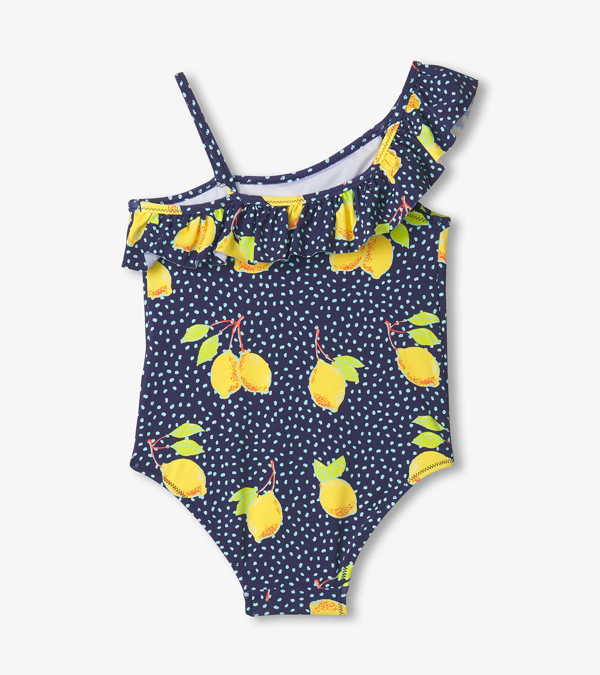 Girls Fresh Lemons Ruffle Trim Swimsuit | Hatley Discount Girls