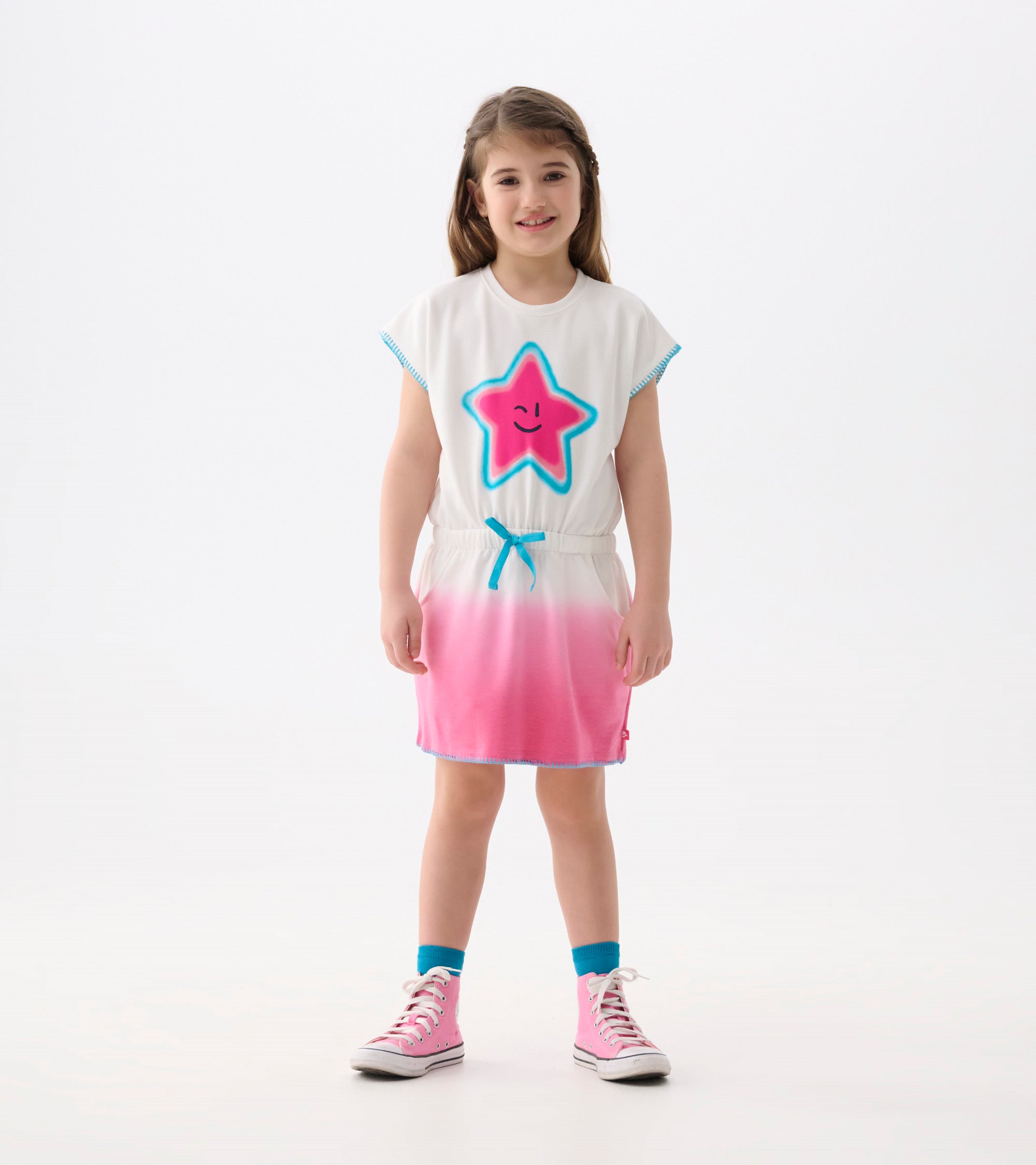Girls Fuchsia Ombre Pull-On Dress | Hatley