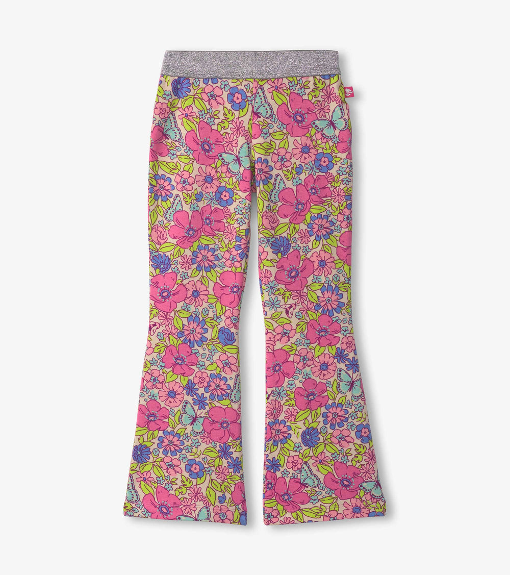 Girls Groovy Flowers Stretch Bell Bottoms | Hatley For Girls