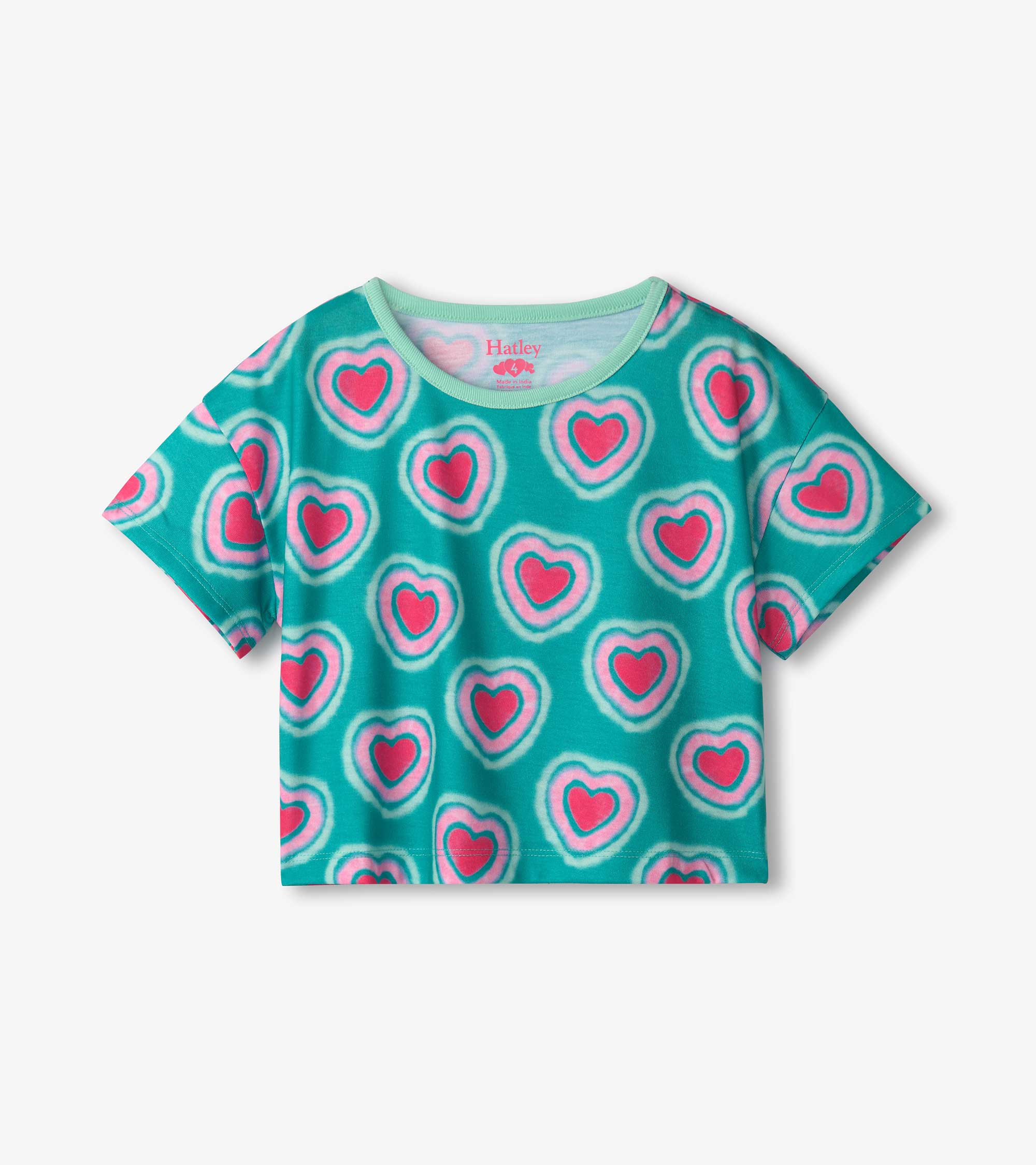 Girls Glowing Hearts Tee and Shorts Pajama Set | Hatley Onsale Girls