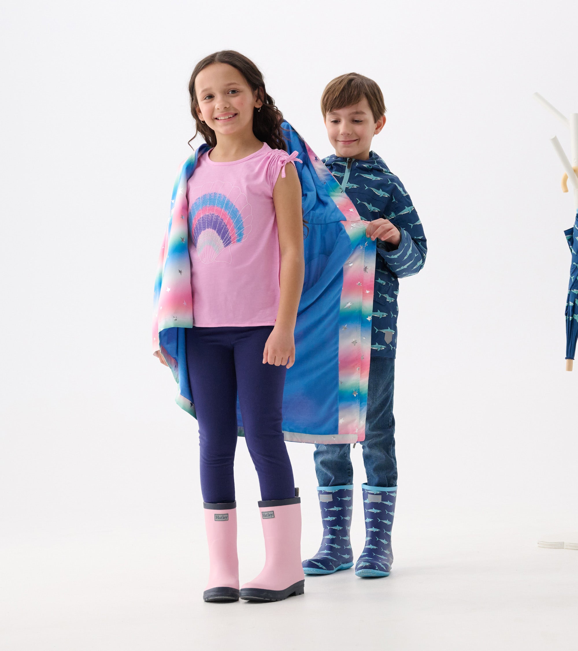 Girls Glitter Star A-Line Swing Jacket | Hatley Outlet Girls