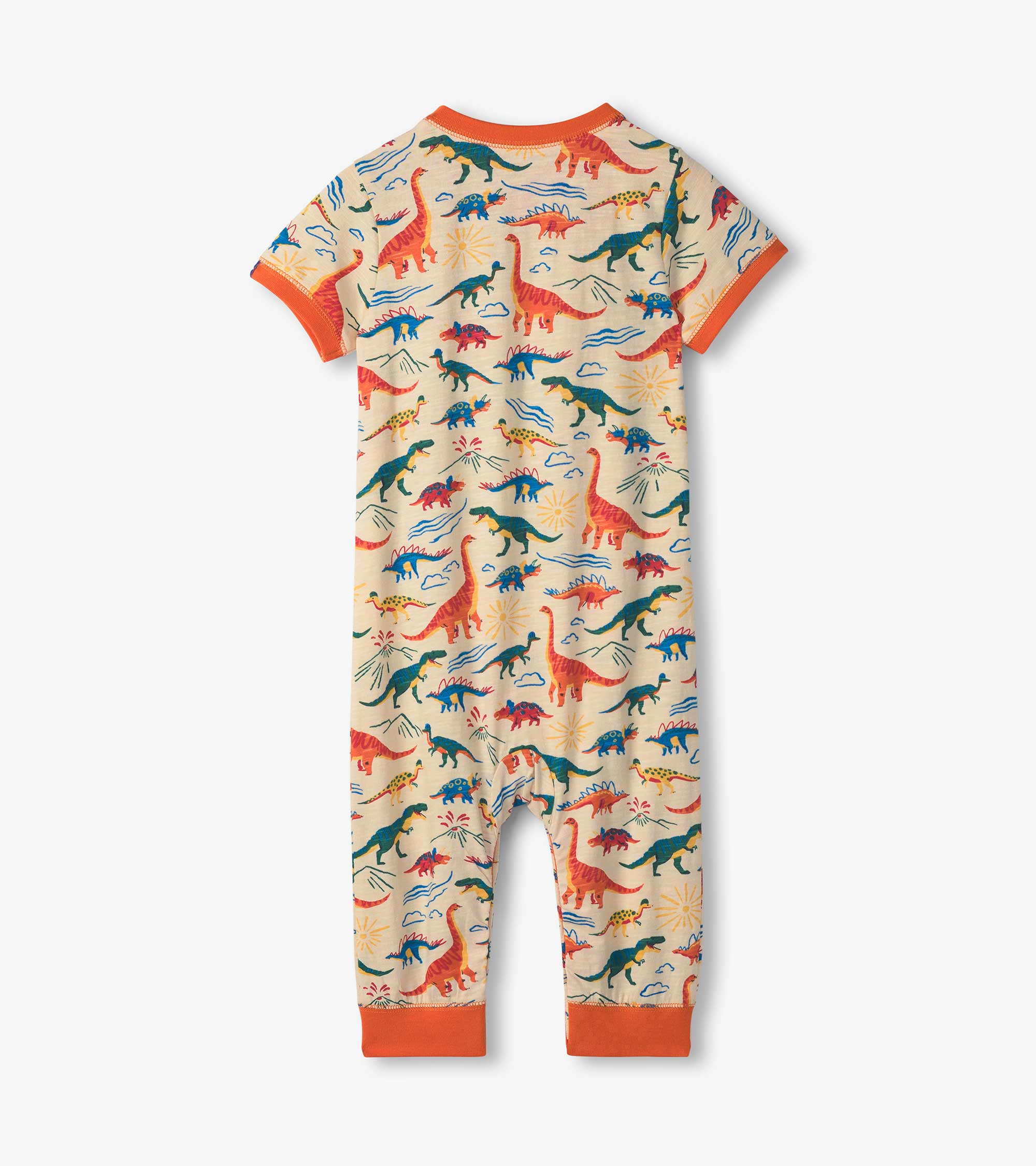 Baby & Toddler Boys Happy Dino Jersey Romper | Hatley Discount Baby & Toddler