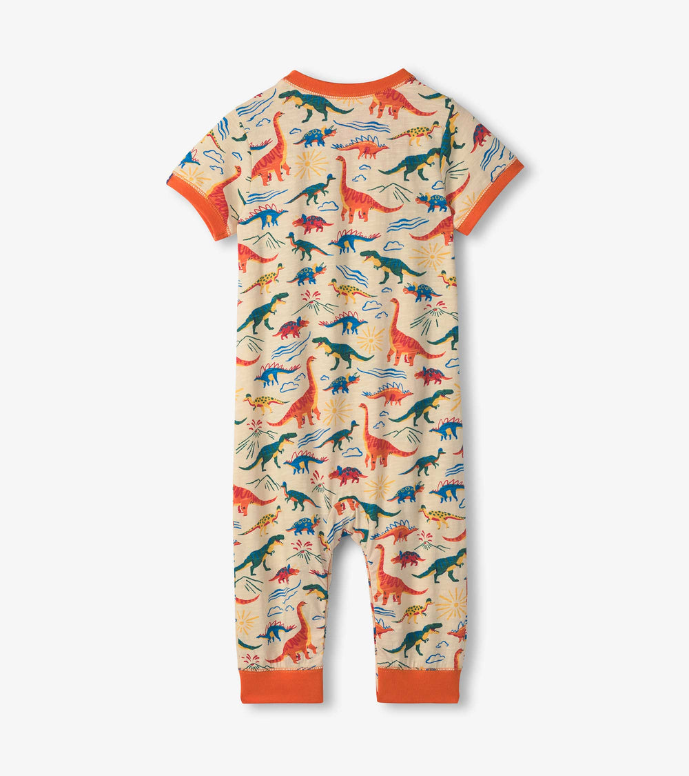 Baby & Toddler Boys Happy Dino Jersey Romper | Hatley Discount Baby & Toddler