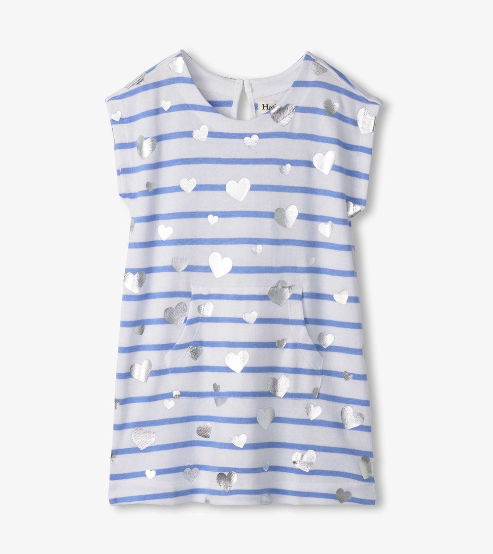 Girls Heart Stripes Slouchy Dress | Hatley Outlet Girls