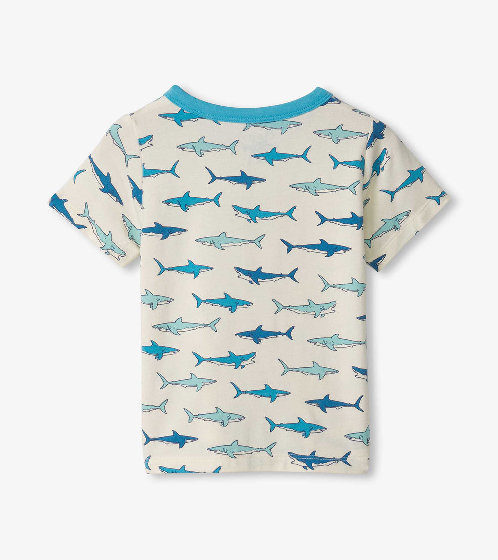 Baby & Toddler Boys Hungry Sharks Bamboo Henley | Hatley For Baby & Toddler