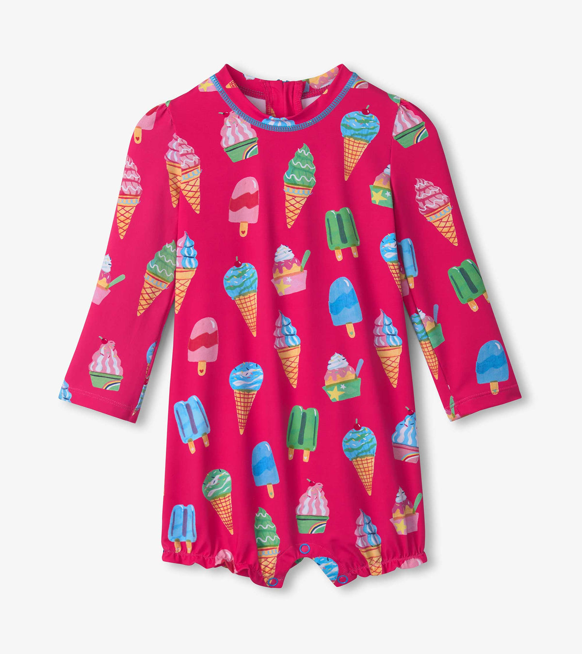 Baby Girls Ice Cream Treats Rashguard Swimsuit | Hatley For Baby & Toddler