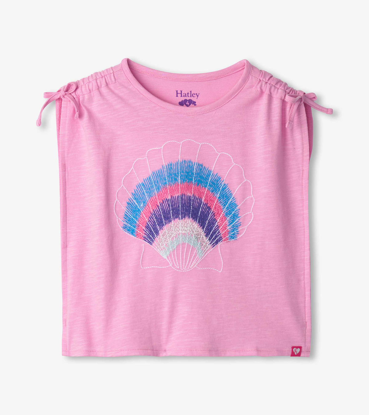 Girls Lilac Shell Cinched Shoulder Top | Hatley Discount Girls
