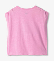 Girls Lilac Shell Cinched Shoulder Top | Hatley Discount Girls