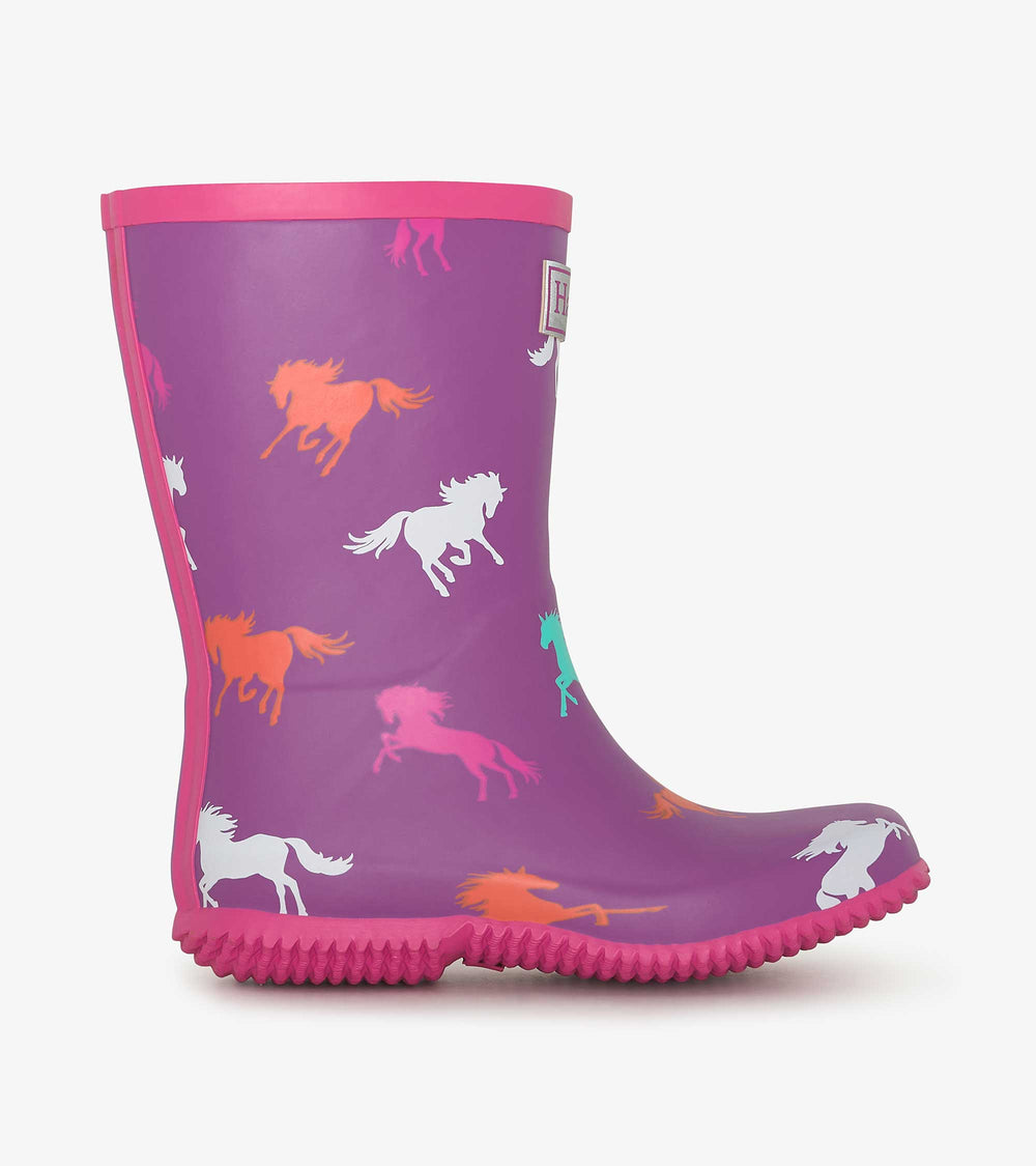 Girls Leaping Horses Packable Rain Boots | Hatley For Girls