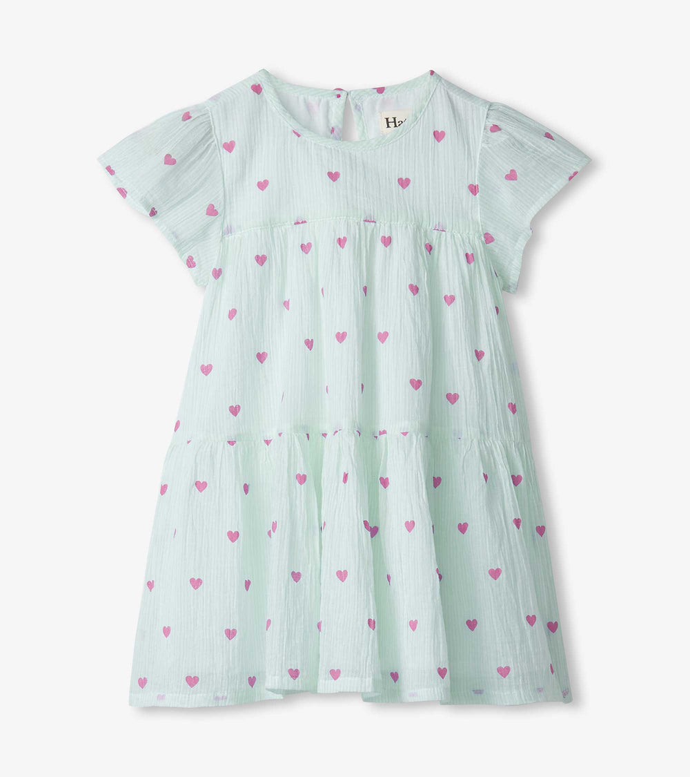 Baby & Toddler Girls Little Hearts Woven Puff Dress | Hatley Sale Baby & Toddler
