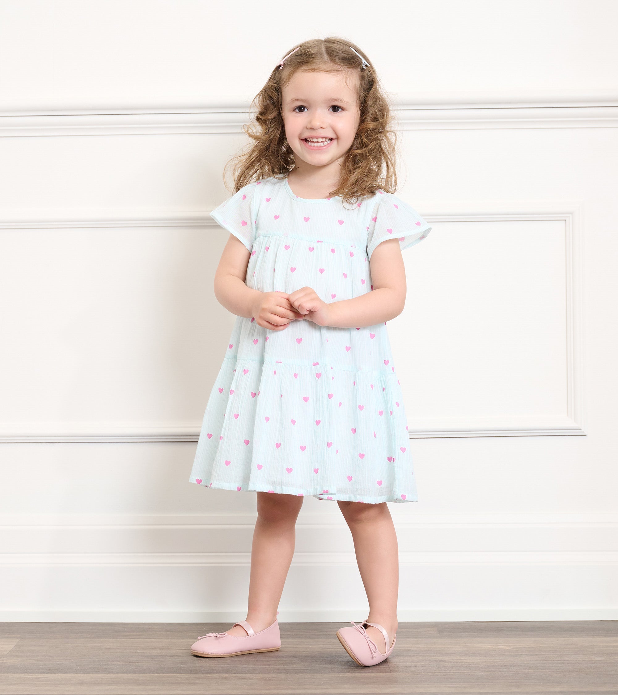 Baby & Toddler Girls Little Hearts Woven Puff Dress | Hatley Sale Baby & Toddler