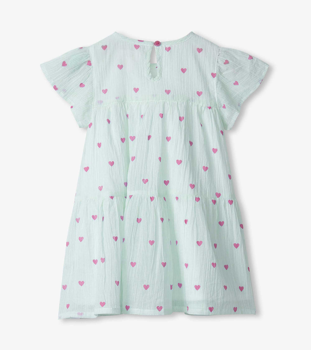 Baby & Toddler Girls Little Hearts Woven Puff Dress | Hatley Sale Baby & Toddler
