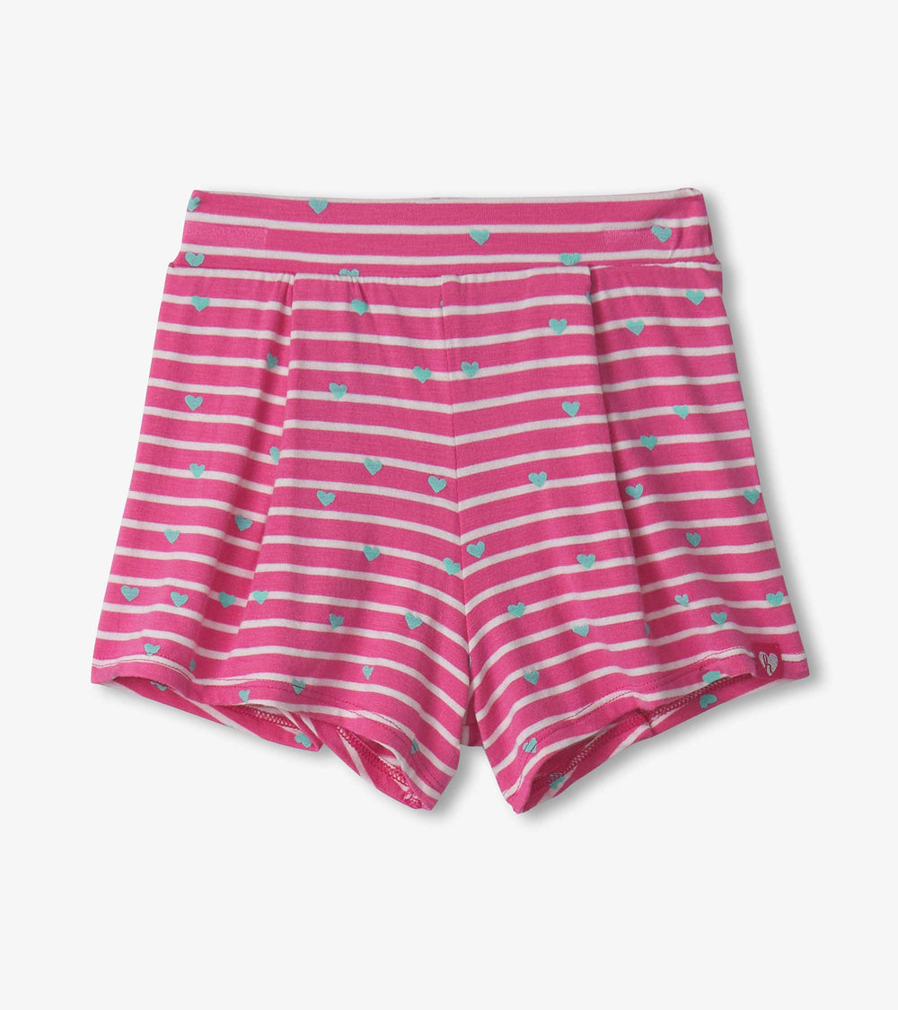 Baby & Toddler Girls Rose Hearts Patch Pocket Shorts | Hatley For Baby & Toddler