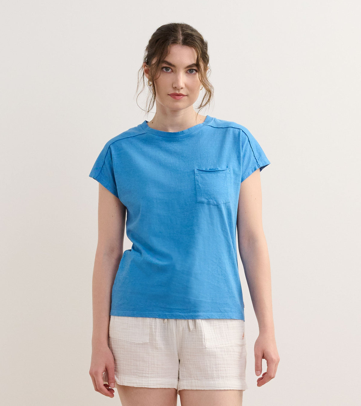Slouchy Pocket Tee - Marina | Hatley Onsale Women