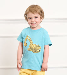 Baby & Toddler Boys Digger Graphic Tee | Hatley Discount Baby & Toddler