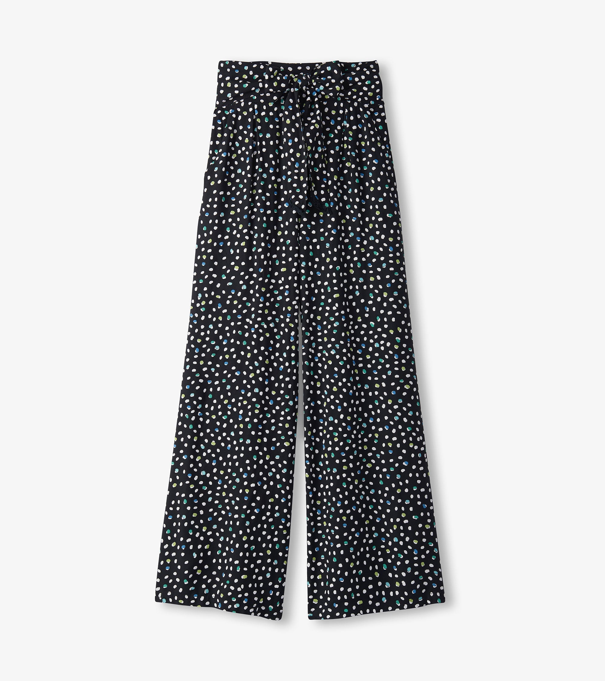 Belted Wide Leg Pants - Multi Dots | Hatley For Women