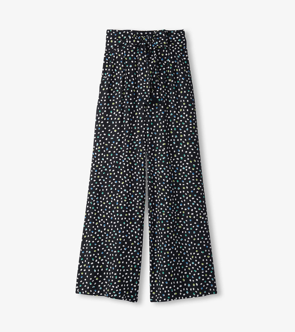 Belted Wide Leg Pants - Multi Dots | Hatley For Women