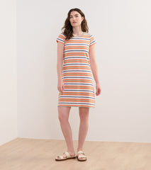 Cici A-Line Dress - Melon Stripes | Hatley