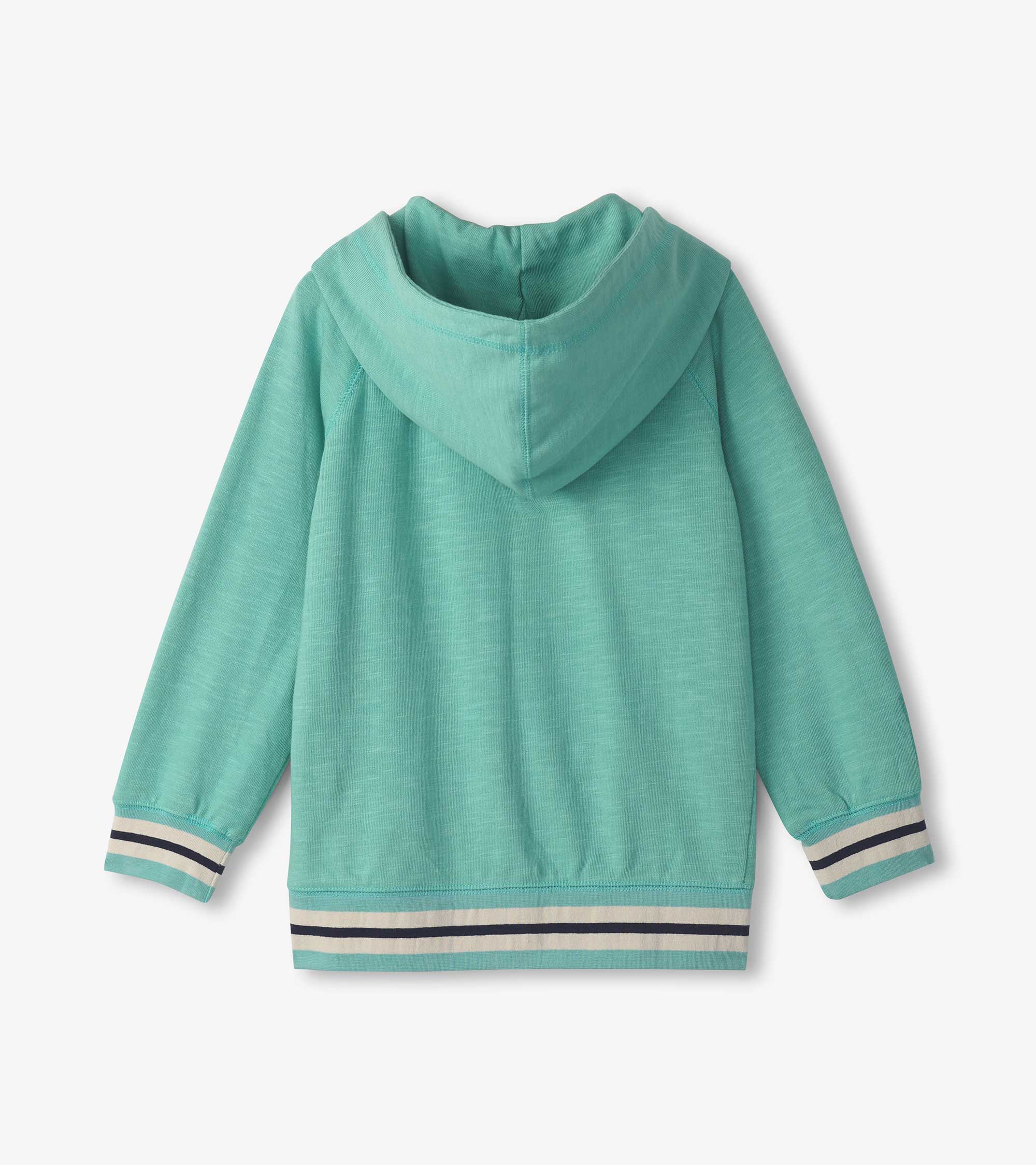Boys Nile Blue Zip-Up Hoodie | Hatley Outlet Boys