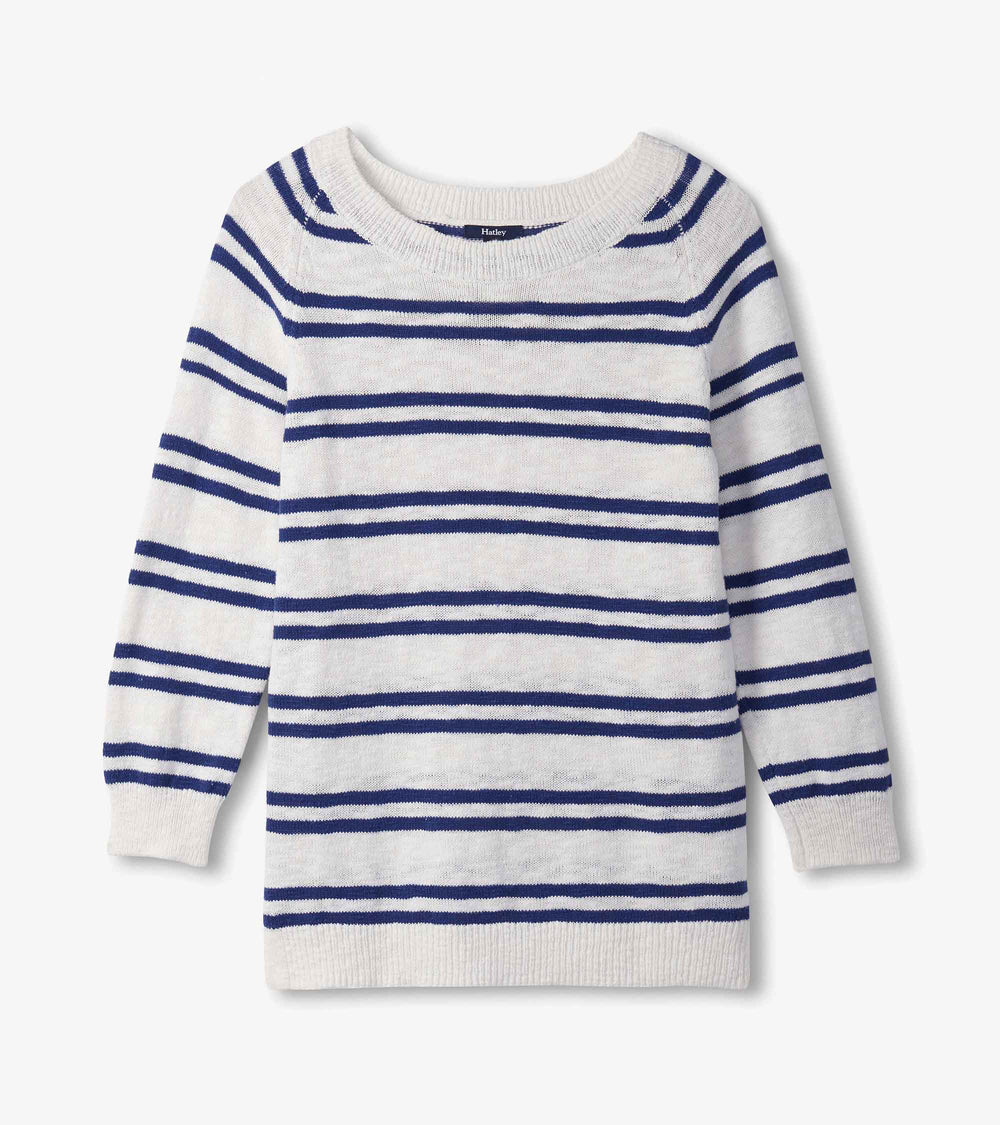 Mariner Sweater - Navy and White Stripes | Hatley Outlet Women