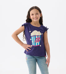 Girls Pop Corn Cinched Cinched Shoulder Top | Hatley Onsale Girls