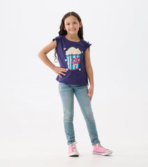 Girls Pop Corn Cinched Cinched Shoulder Top | Hatley Onsale Girls