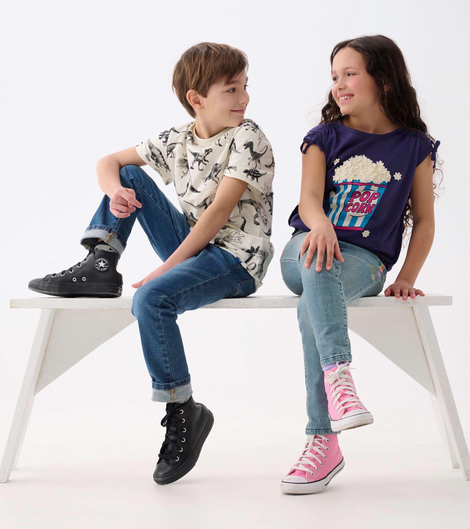 Girls Pop Corn Cinched Cinched Shoulder Top | Hatley Onsale Girls
