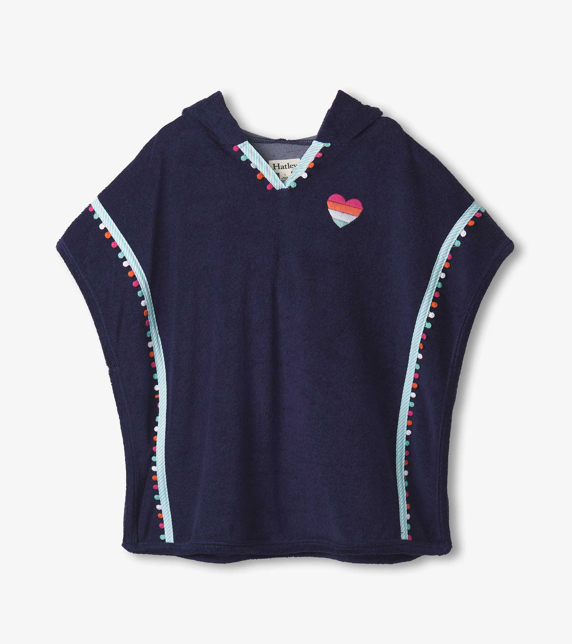 Girls Patriot Blue Hooded Cover-Up | Hatley