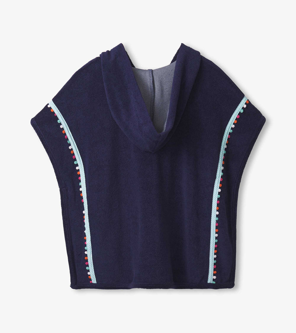 Girls Patriot Blue Hooded Cover-Up | Hatley