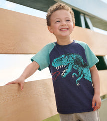 Boys T-Rex Raglan T-Shirt | Hatley Boys