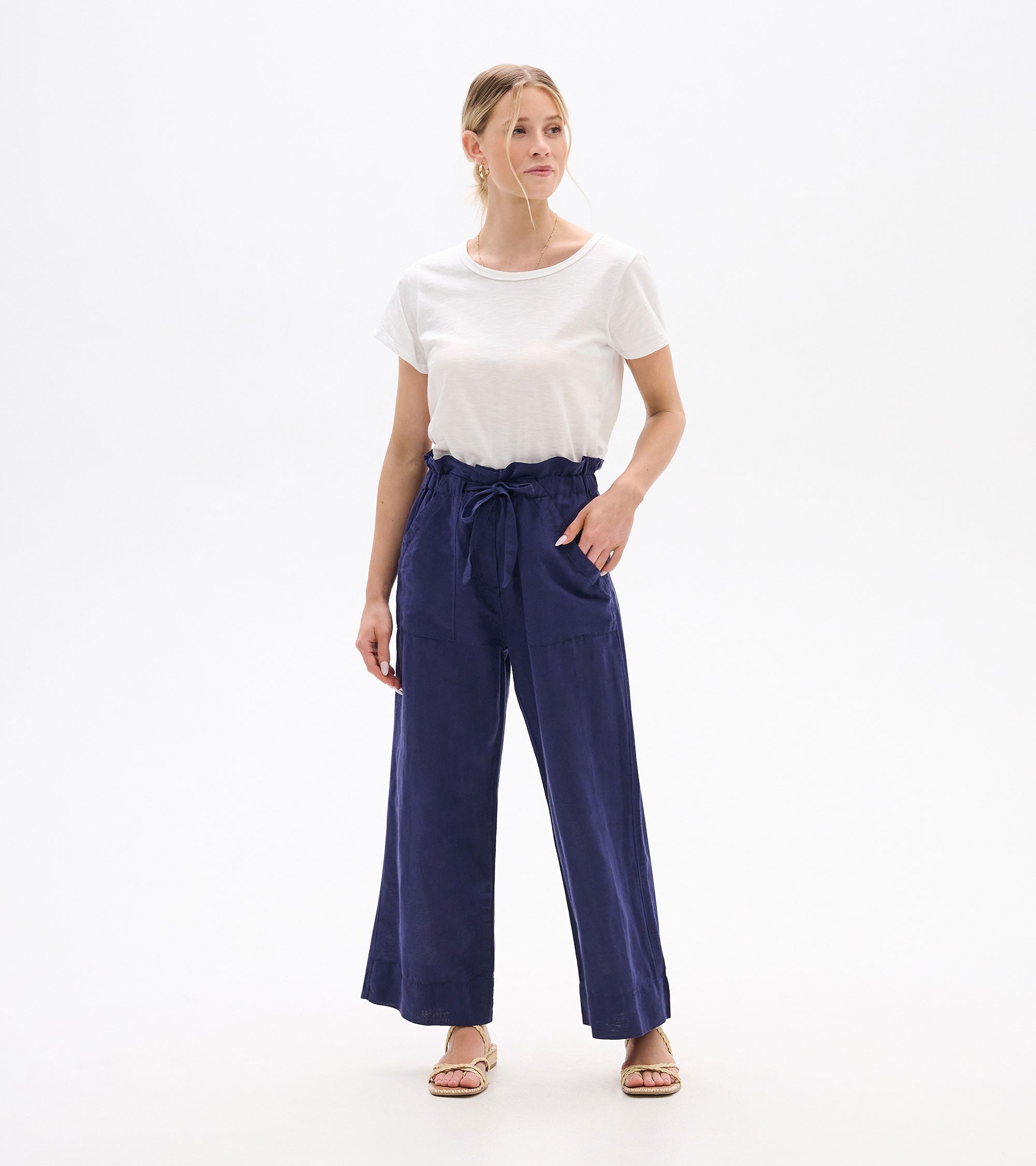 Tie Front Pants - Patriot Blue | Hatley US Women