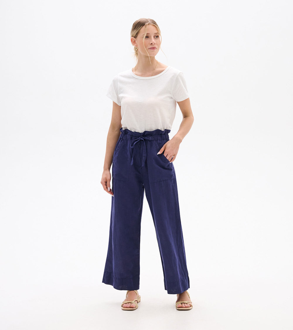 Tie Front Pants - Patriot Blue | Hatley US Women