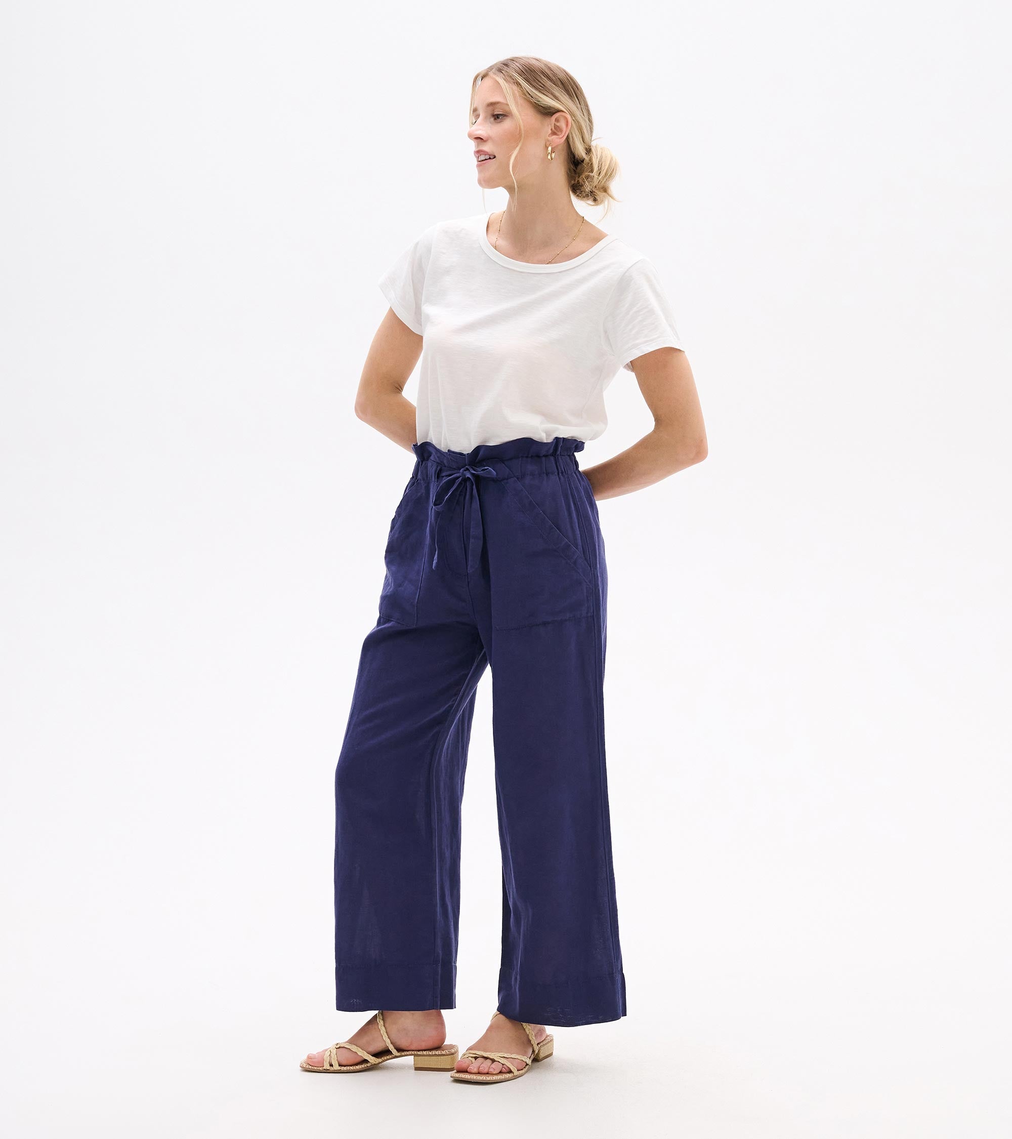 Tie Front Pants - Patriot Blue | Hatley US Women